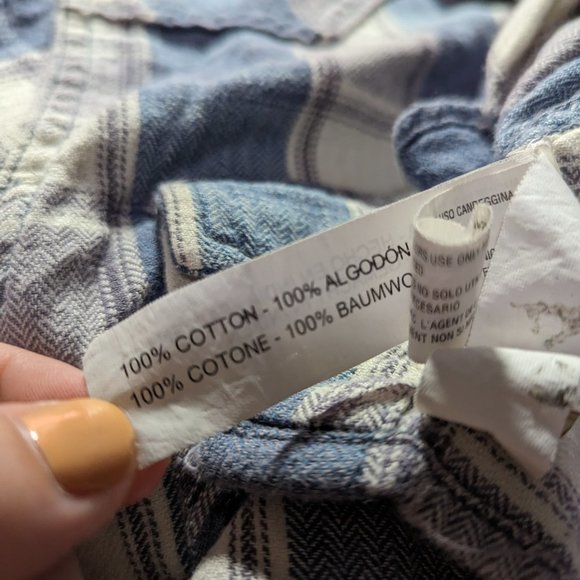 Los Angeles Third And Army Long Sleeve Button Front Shirt Mens Medium Flannel - Picture 2 of 5